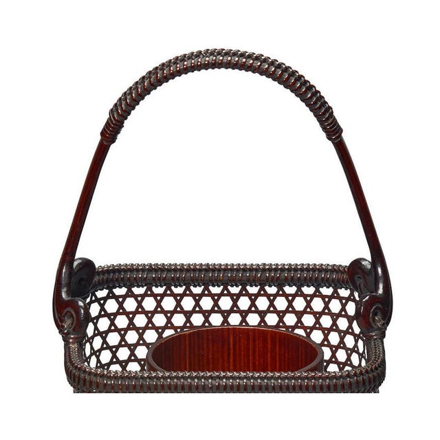 Japanese Bamboo Basket Ikebana by Tanabe Chikuunsai II For Sale - Image 16 of 18