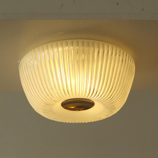 White German Flush Mount Light by Limburg, 1960 For Sale - Image 8 of 10