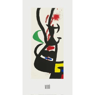 1993 Joan Miro Le Chef Des équipages Screen Print Poster For Sale