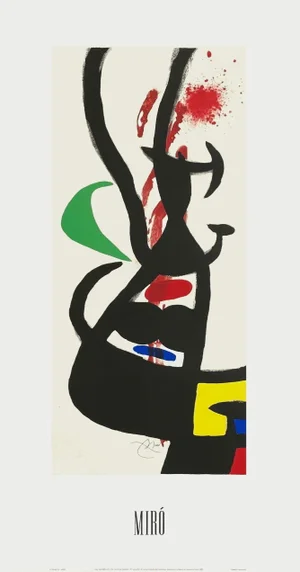 1993 Joan Miro Le Chef Des équipages Screen Print Poster