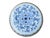 10" Chinese Blue White Porcelain Double Dragons Round Shape Stand Display Art For Sale - Image 11 of 18