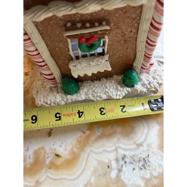 Vintage Light-Up Christmas House Decoration For Sale - Image 4 of 11