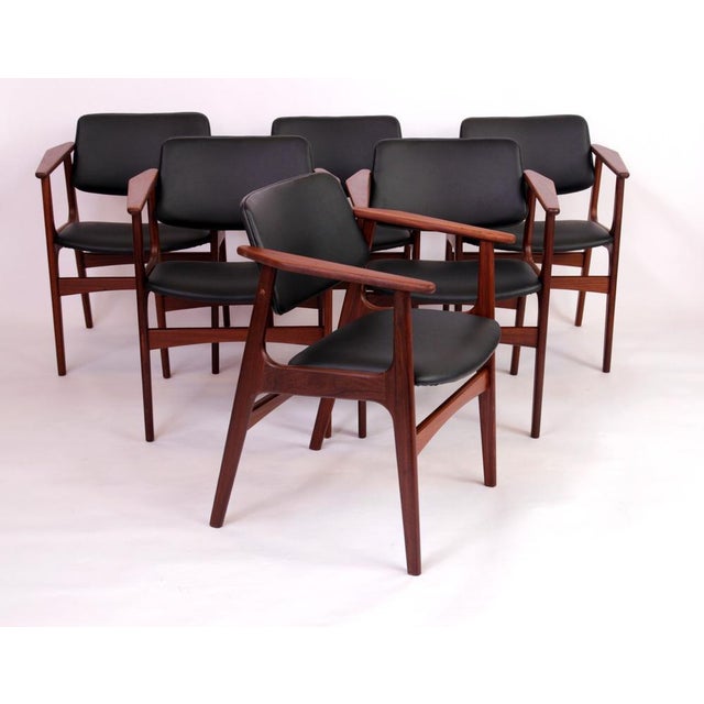 Vintage Lene Dining Chairs by Arne Vodder, 1960s, Set of 6, in Very Good conditions. Designed 1960 to 1969 This piece is...