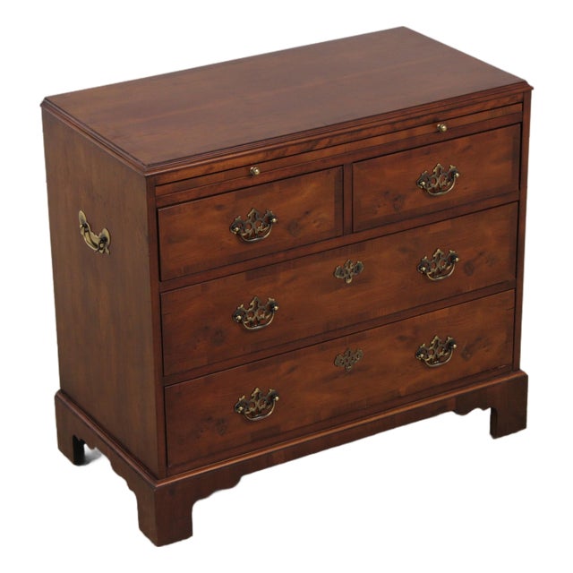 Hekman Yew Wood Bachelors Chest of Drawers For Sale