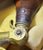 American Civil War Era Leather Tooled and Brass Powder Horn / Flask For Sale - Image 3 of 5