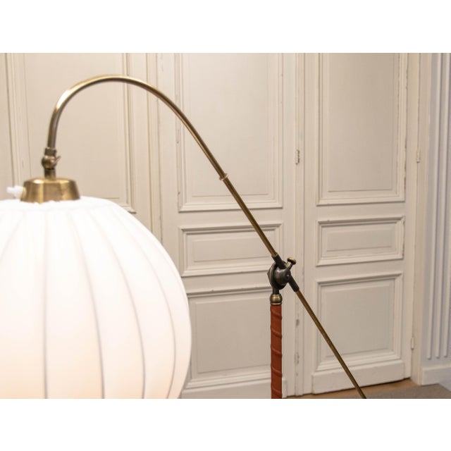 Vintage Brass Water Pump Floor Lamp from Fog & Mørup, 1940s For Sale - Image 12 of 13