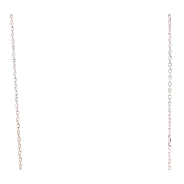 1.29 Carat Rainbow Sapphire White Gold Bar Chain Necklace For Sale - Image 4 of 5