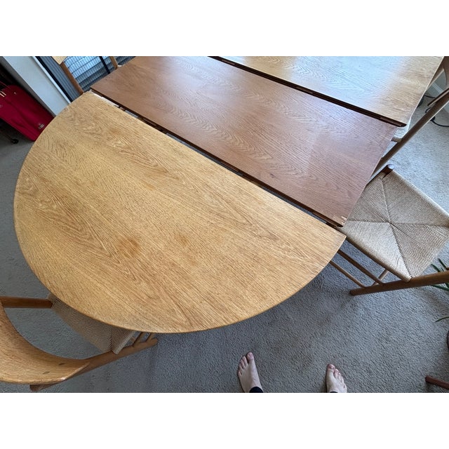Wood 1960s Attributed to Børge Mogensen Dinning Set For Sale - Image 7 of 13