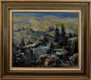 Irina Belotelkin Roublon, Landscape with River, Circa 1970
