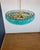 Vintage Murano Glass Chandelier with 185 Turquoise Poliedri, 1990 For Sale - Image 9 of 18