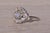 Mid 20th Century The Hol: Hollywood Glam Era Natural Diamond Engagement Ring in White Gold For Sale - Image 5 of 11