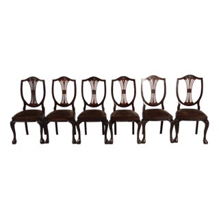 Antique Chairs in Oak, 1910, Set of 6 For Sale