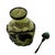 Bottle Green Chinese Overlaid Peking Glass Snuff Bottle With Scoop For Sale - Image 8 of 9