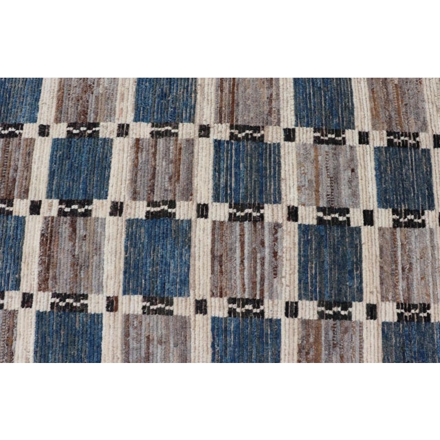Modern Multicolor Wool Rug by Keivan Woven Arts 6'9 X 9'10 For Sale In Atlanta - Image 6 of 11