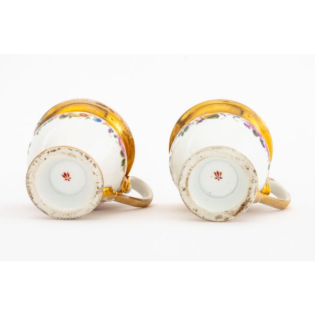 French Gilt & Hand-Painted Porcelain Tableware, 8 For Sale - Image 16 of 18