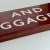 Rare Early 20th C Large Double Sided Train Station Porcelain Enamel Sign in Cherry Red Reads "Parcels and Left Luggage" For Sale - Image 18 of 18