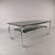 Late 20th Century Italian Space Age Steel and Smoked Glass Coffee Table, 1970s For Sale - Image 5 of 8
