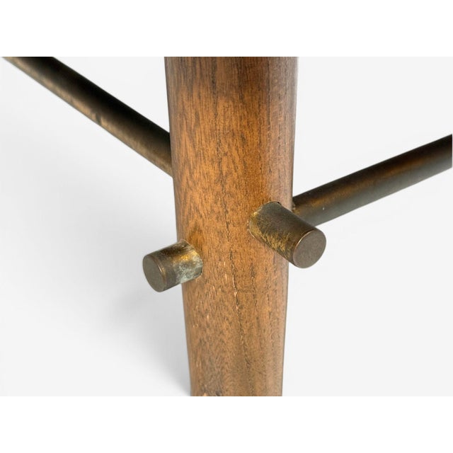 Brown Paul McCobb Attr., Coffee Table, Walnut, Brass, Usa, 1950s For Sale - Image 8 of 9