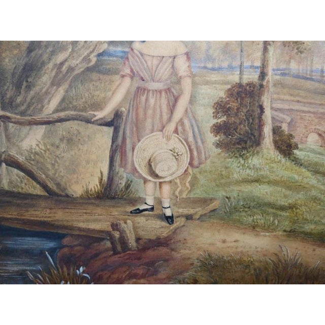 E. J. Bradshaw, Portrait of a Little Girl, 1845, Watercolour on Paper, Framed For Sale - Image 11 of 14