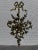 Metal Antique French Art Nouveau Brass Firescreen With Floral & Ribbon Bouquet For Sale - Image 7 of 12