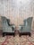 George III Style Wingback Armchairs in Carved Wood, 18th Century, Set of 2 For Sale - Image 5 of 8
