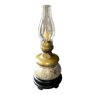 19th Century Oriental Brass Lamp For Sale