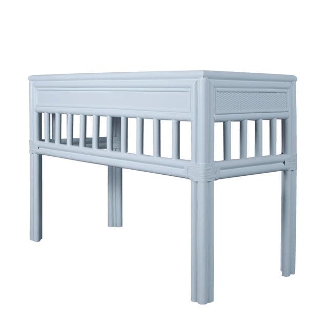 David Francis Colony Desk, Light Blue For Sale - Image 4 of 9