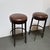 Industrial Berman Rosetti Bon Bon Swivel Barstools, Pair For Sale - Image 3 of 12