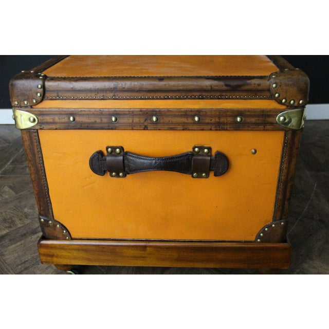 Brown Vintage Orange Trunk from Louis Vuitton, 1905 For Sale - Image 8 of 18