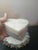EXQUISITE Set of 4 Alabaster 4" Heart shaped Coasters From Italy This set of 4 Alabaster 4" heart shaped coasters from...
