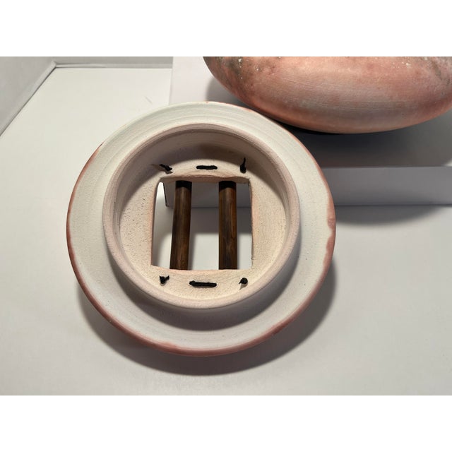 1980s Vintage Studio Art Pottery Raku by Christine and Michael Adcock Signed For Sale - Image 5 of 8