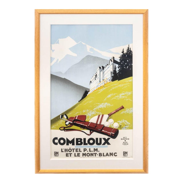 Pierre Commarmond Combloux Golf Travel Poster For Sale