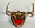 Rustic Impressive Vintage Deer Antlers Trophy on Board For Sale - Image 3 of 4