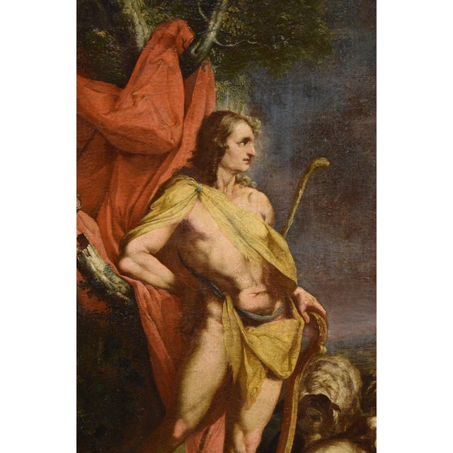 17th Century Workshop of Cornelis Van Haarlem, Apollo, 1630, Oil on Canvas, Framed For Sale - Image 5 of 15