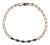 1.04ctw Emerald Diamond v Chain Bracelet 7" 14k Yellow Gold For Sale