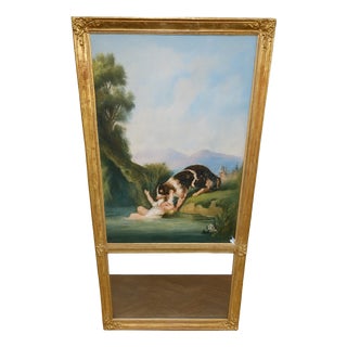 Large Napoleon III Trumeau Mirror For Sale