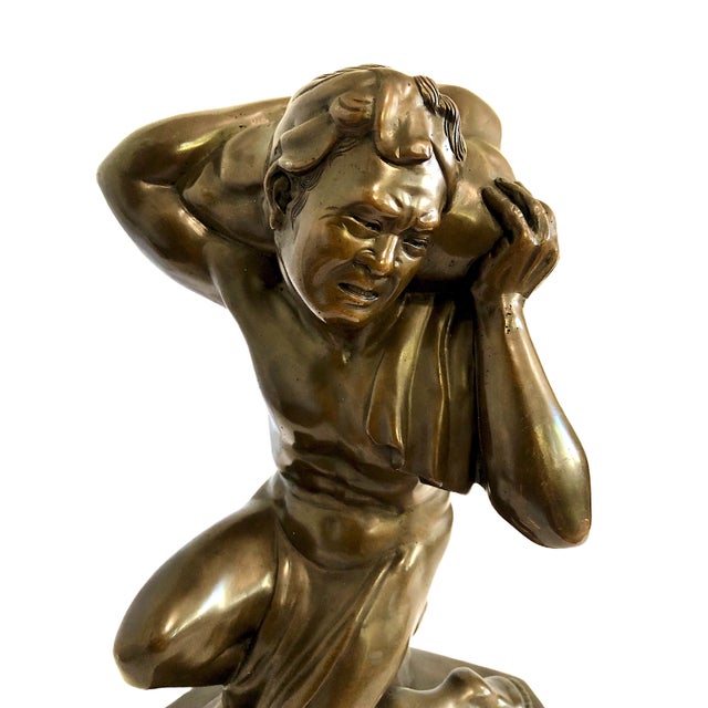Vietnamese Bronze Sculpture of a Burdened Man, by Gia-Lợi For Sale - Image 11 of 14