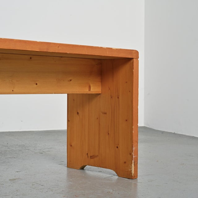 Pine Benches, France, 1975, Set of 2 For Sale - Image 6 of 12