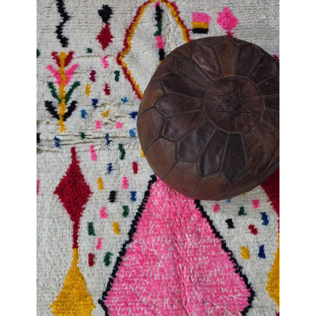 Ivory Moroccan Azilal Wool Rug - For Sale - Image 8 of 8