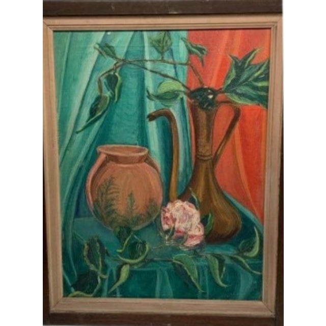 Mid-Century Modern A Love Letter From the Ruins: 1945 Boris Mandrovsky Abstract For Sale - Image 3 of 9