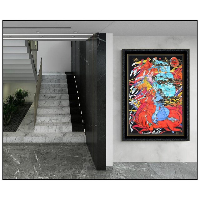 Message us to inquire about custom framing options! (Included for free with every purchase) The artwork here, "Running...