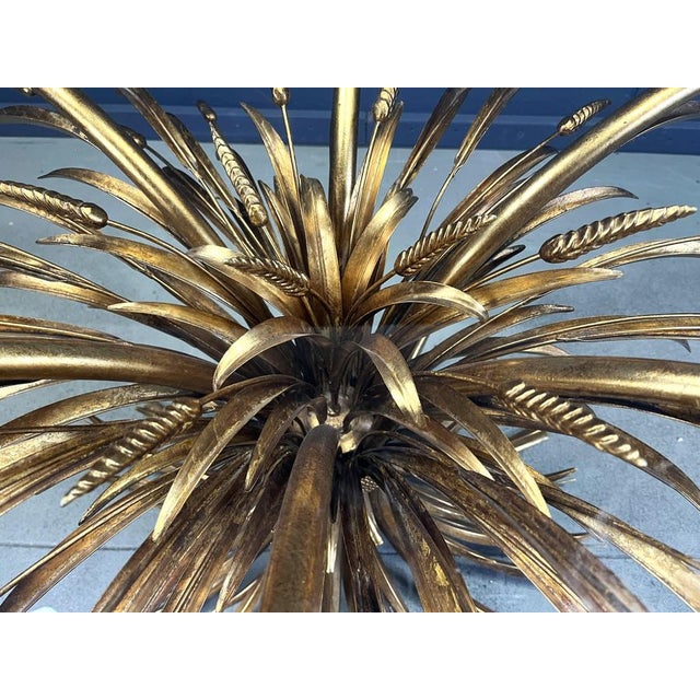 Gilt Metal Dining Table in the style of Coco Chanel, 1960s For Sale - Image 9 of 11