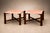 Pink Pair of Brazilian Modern Side Tables in Rosewood and Pink Granite, Brazil, 1960s For Sale - Image 8 of 18
