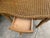 Vintage Wicker & Rattan Vanity Table With Oval Mirror and Drawer For Sale In Naples, FL - Image 6 of 15
