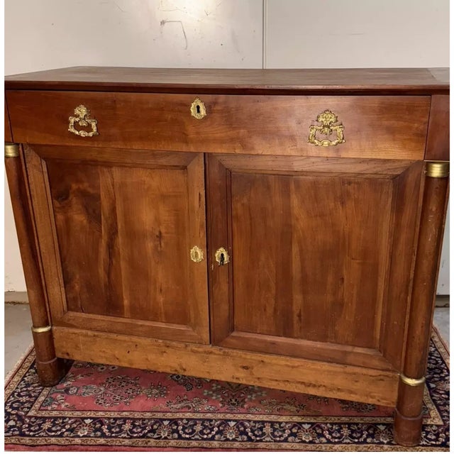 Traditional 19th Century Empire Walnut Sideboard For Sale - Image 3 of 6