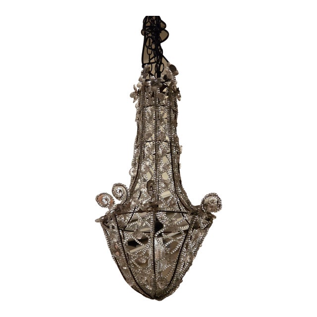 Beaded French Chandelier For Sale
