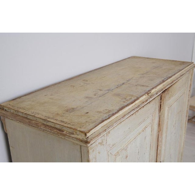 Swedish Sideboard with Original Light Paint For Sale - Image 12 of 13