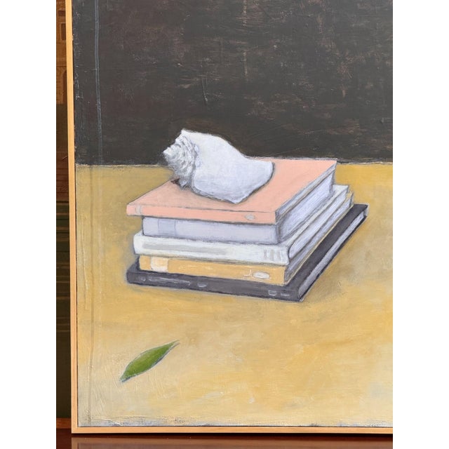 "Still Life With Shell" Mixed Media on Canvas by Richmond Artist Claiborne Riley For Sale - Image 4 of 8