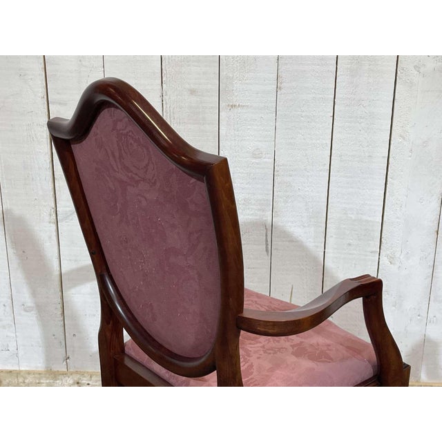 Wood English Mahogany Armchair, 1970s For Sale - Image 7 of 18