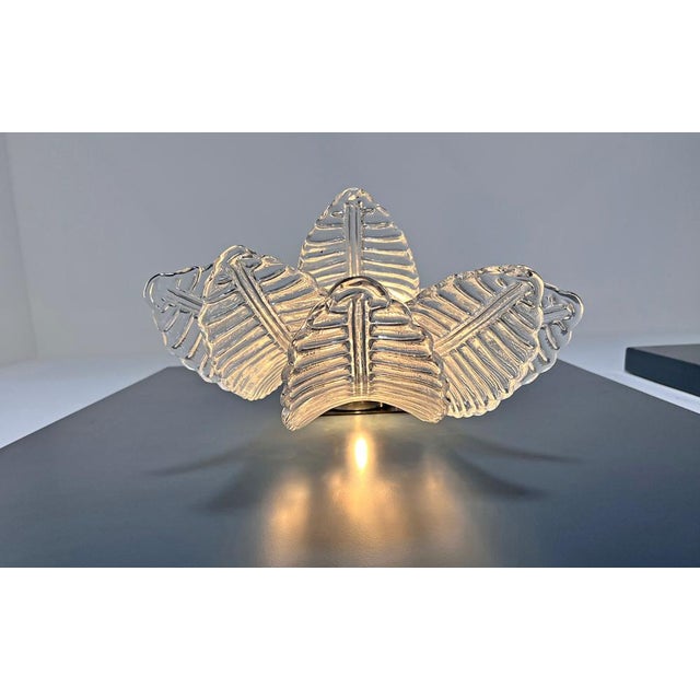 Vintage Murano Trasparent Felci Wall Sconces, 1990s, Set of 2 For Sale - Image 16 of 17
